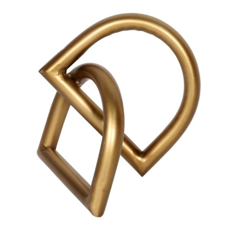 Gold Metal Figurine, 5″
