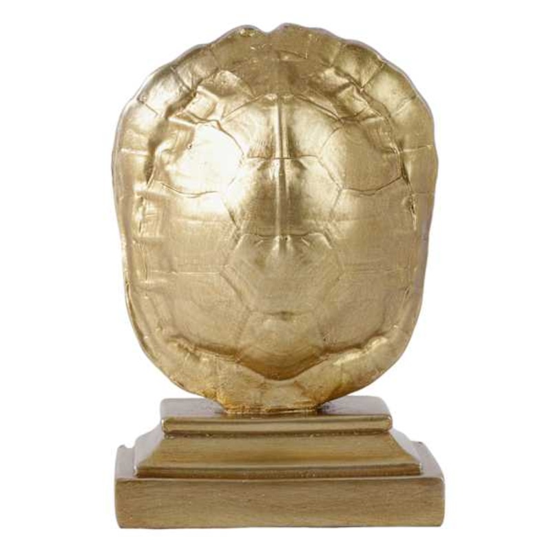 Gold Turtle Shell Decor, 5″