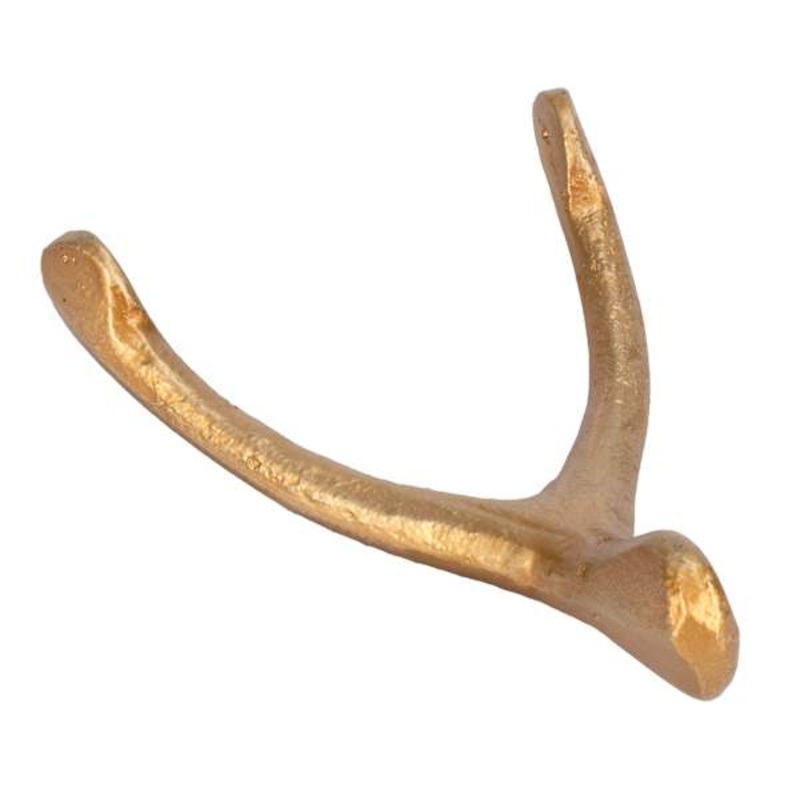 Gold Wishbone Table Decor, 6″