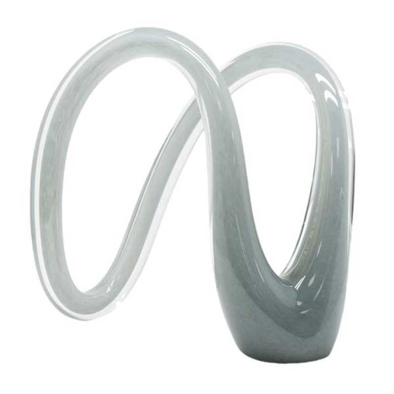 Grey Glass Decor, 9.8×5.5×9.5