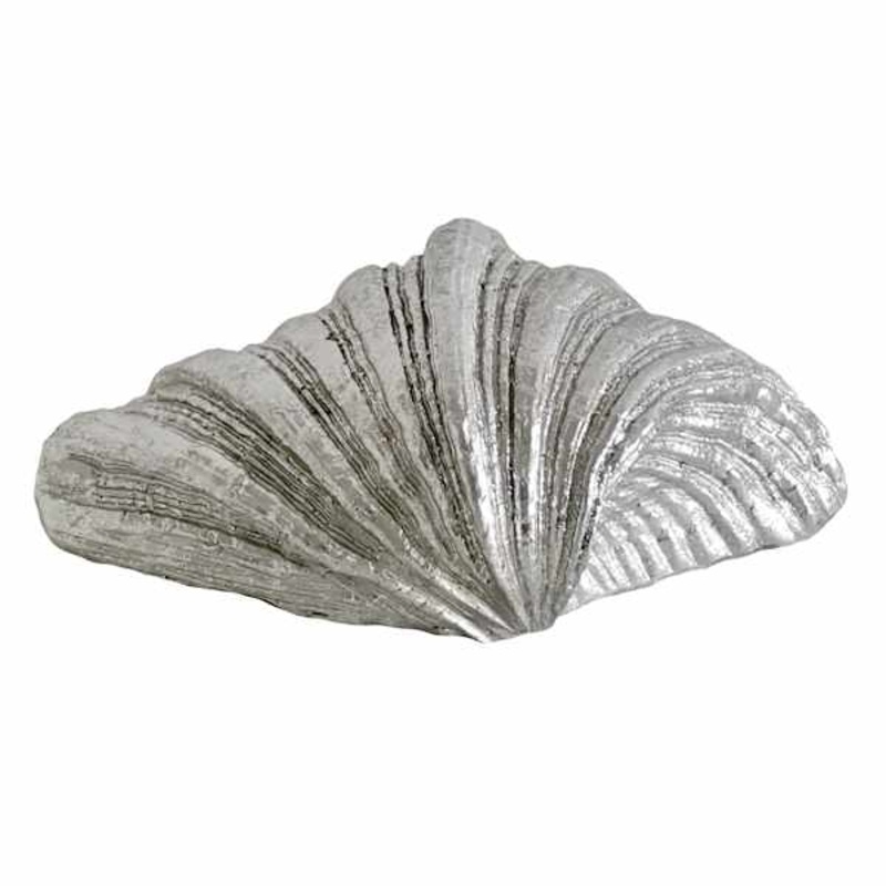 Grey Poly Sea Shell, 2.5″