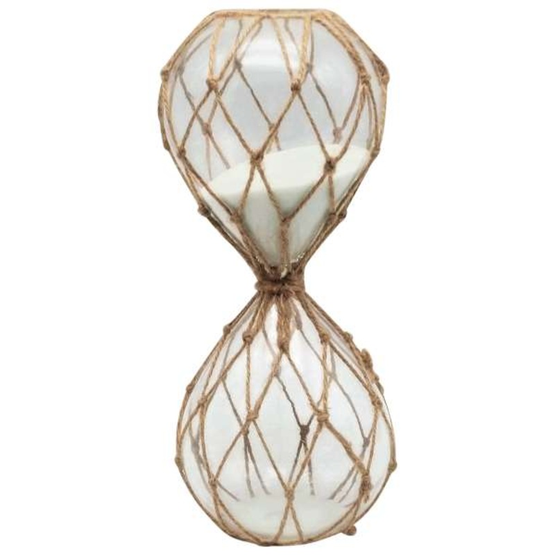 Hourglass with Jute, 10″