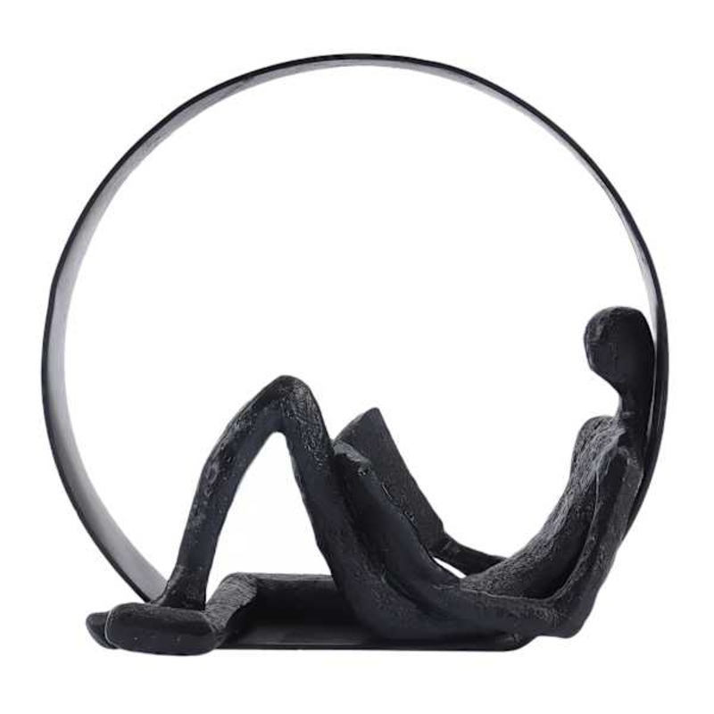 Leaning Person Figurine, 8×7
