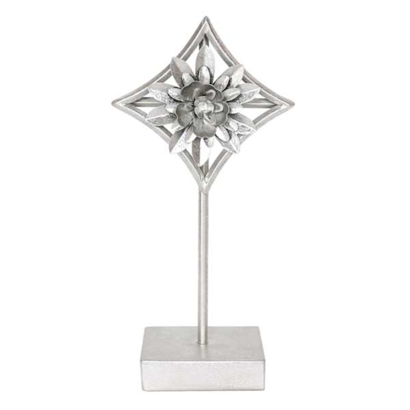 Metal Floral Figurine, 11″