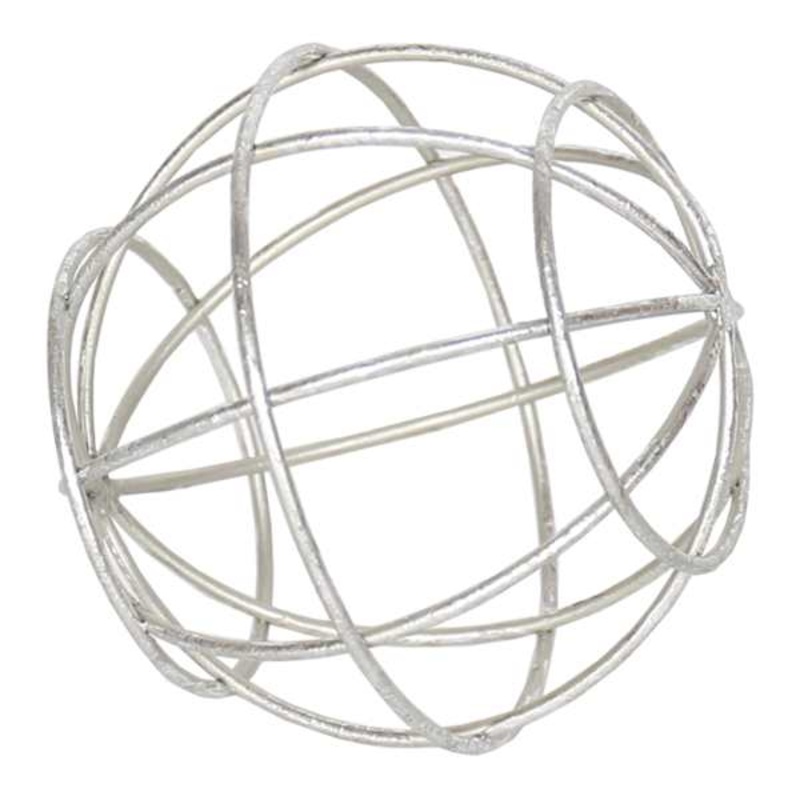 Metal Wire Ball Decor, 4″