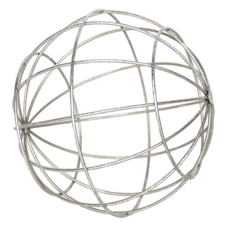 Metal Wire Ball Decor, 8″