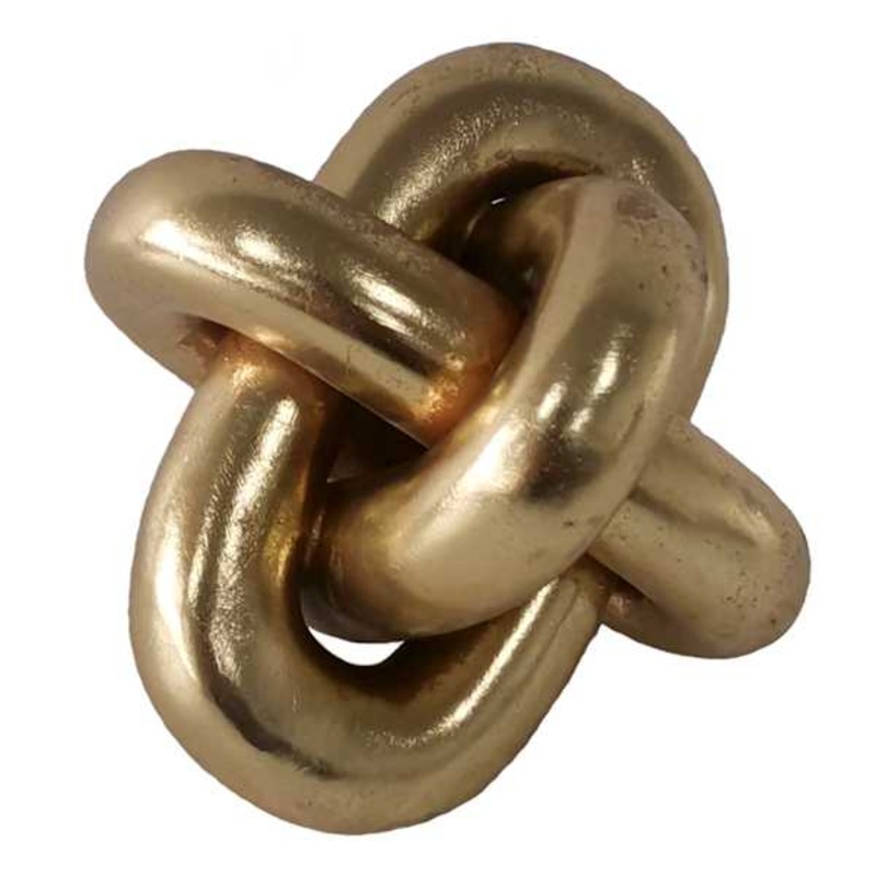 Metallic Knot Figurine, 4″