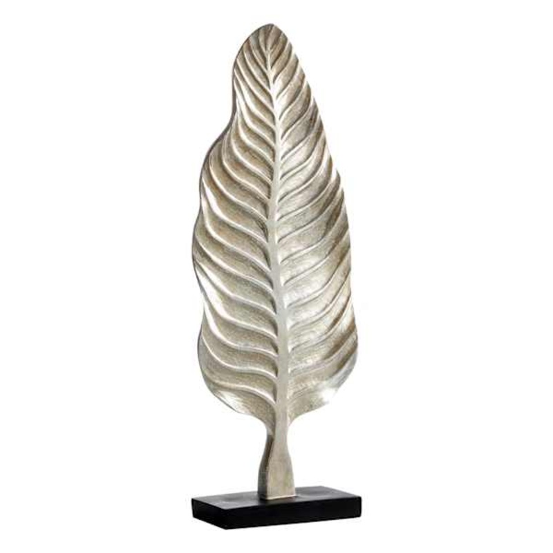 Metallic Leaf Decor with Base, 30″