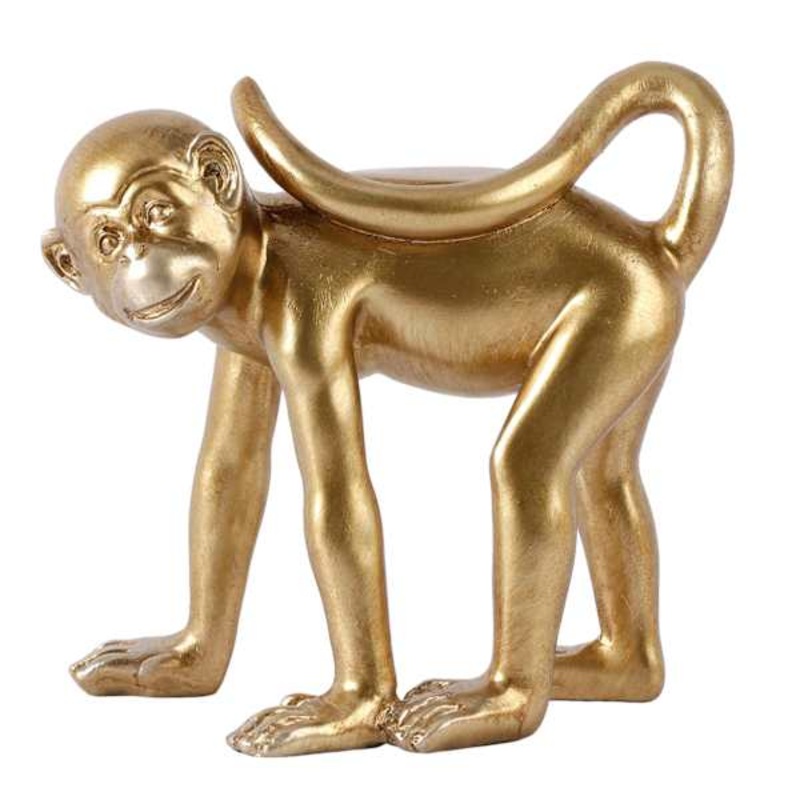 Metallic Monkey Decor, 4″