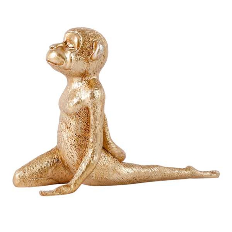Metallic Monkey in Pigeon Pose, 5″