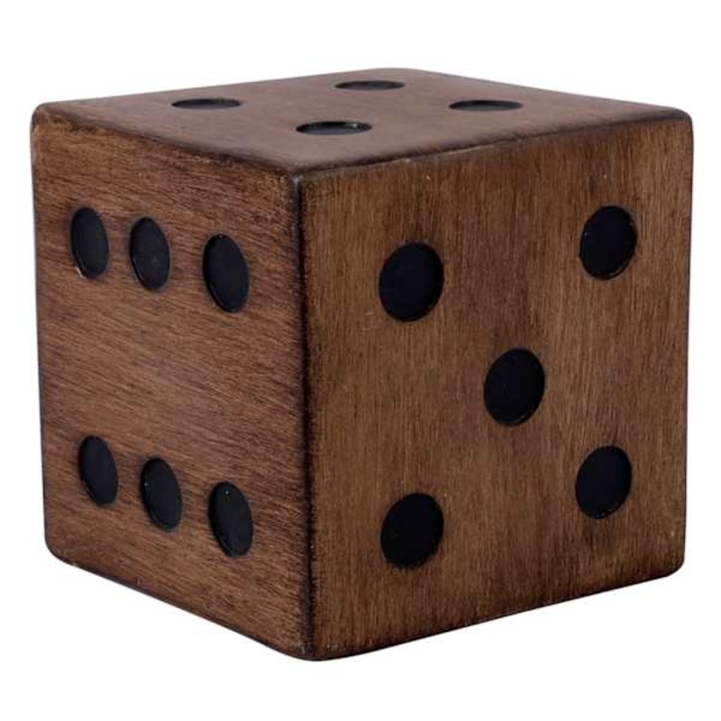 Natural Wood Dice, 4″
