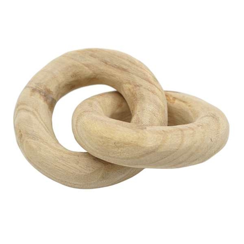 Natural Wood Link Table Decor, 5.5″