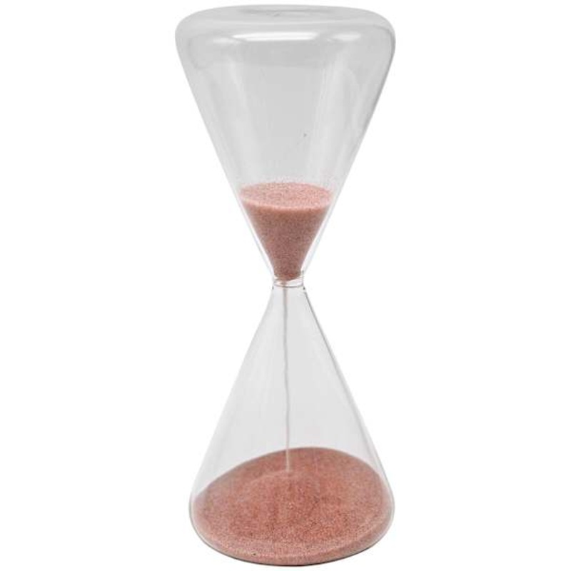 Pink Sand Hourglass, 9.5″