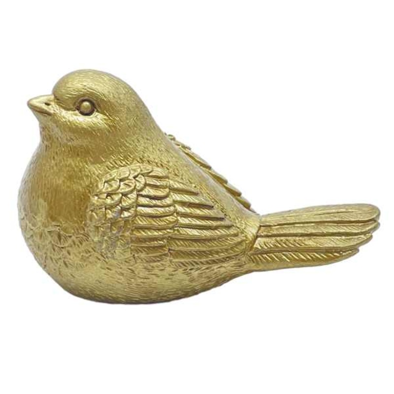 Providence Gold Resin Bird Table Decor, 4.7″