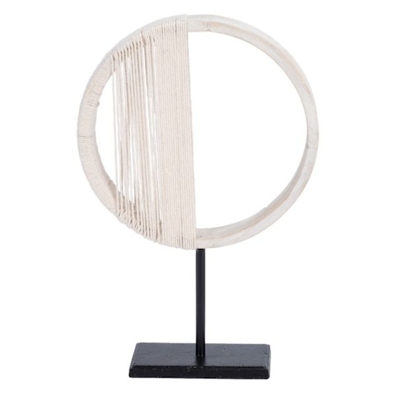 Round Wood Tabletop Decor, 15″