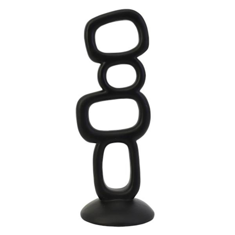 Stacked Geo Squares Statue, 13.8″