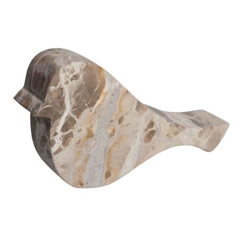 Tan Marble Decorative Bird, 7.5×4.5×1.5