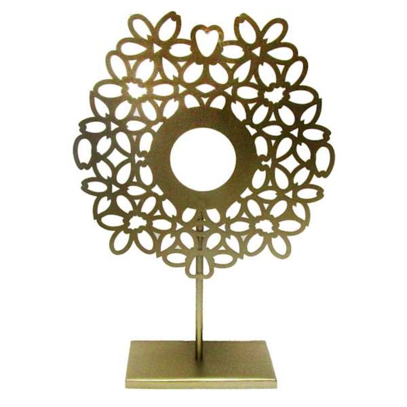 Tracey Boyd Bloom Marquetry Table Decor, 18″