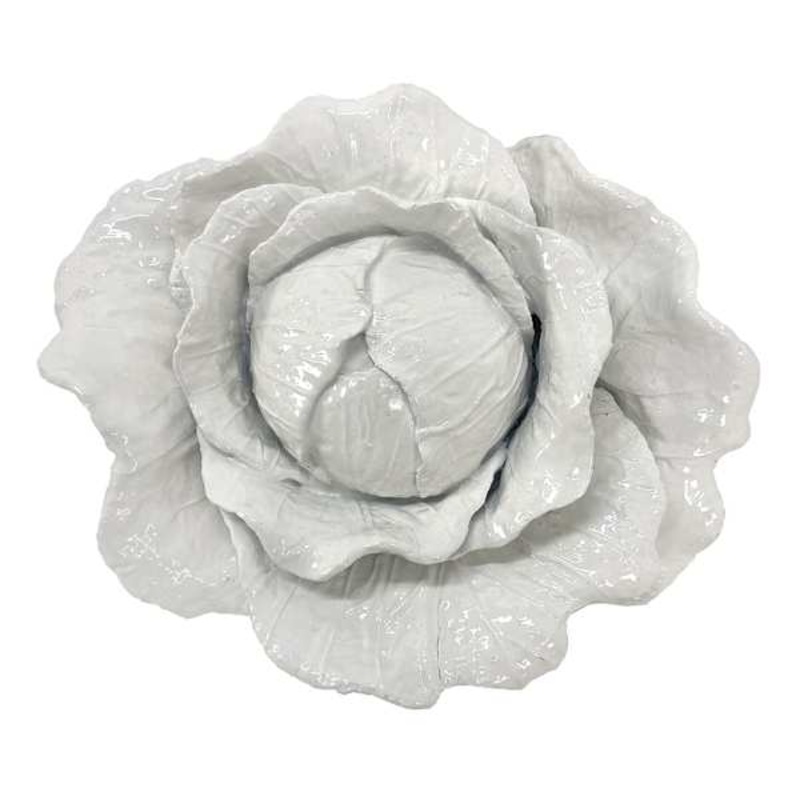 White Cabbage Figurine, 4″