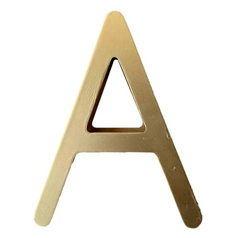 4″ Gold Monogram Letter, A