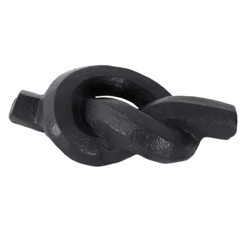 Graphite Metal Knot Figurine, 7″
