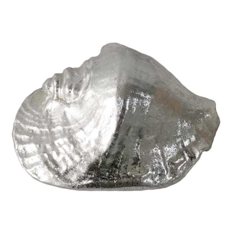 Metallic Whelk Shell Table Decor, 4.5″