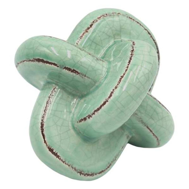 Tracey Boyd Ceramic Green Knot, 5″