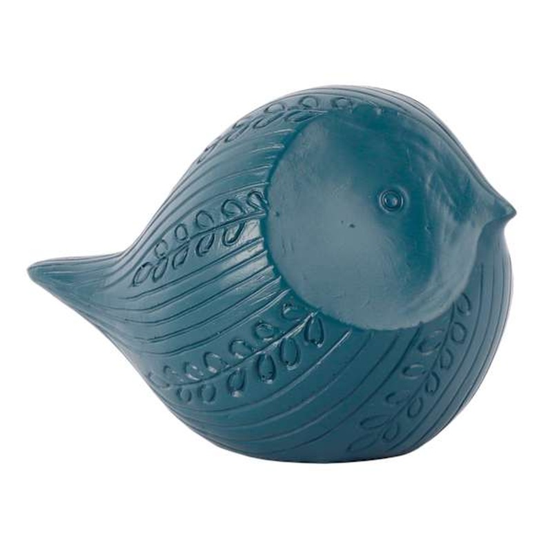 Tracey Boyd Green Carved Bird Figurine, 3″