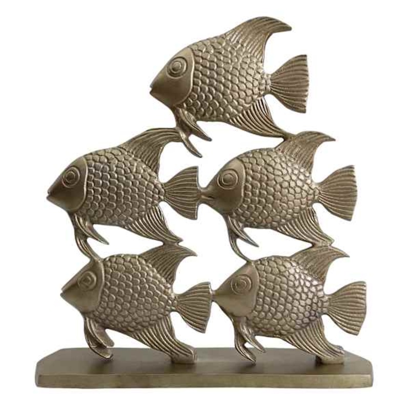 Tracey Boyd Metallic Fish Sculpture, 11.5″