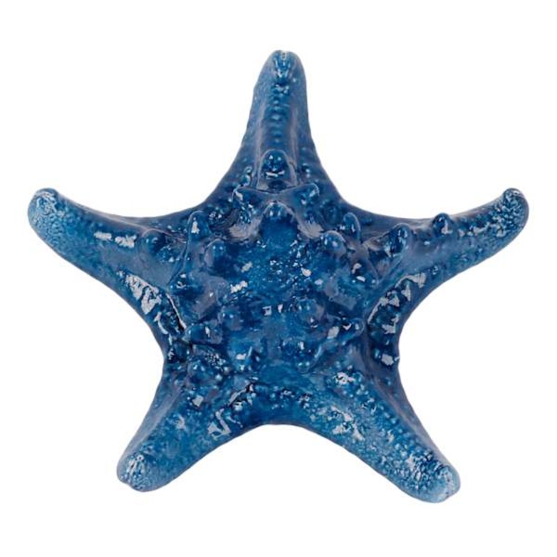 Ty Pennington Blue Ceramic Starfish Figurine, 4.5″