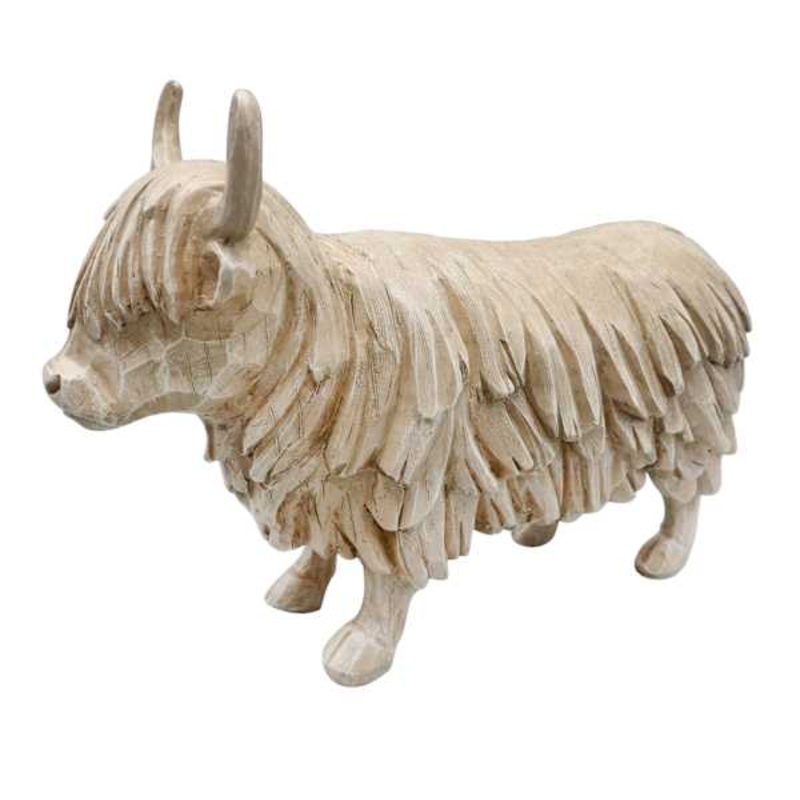 Ty Pennington Brown Highland Cow Figurine, 11″