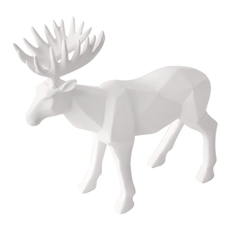 Ty Pennington White Deer Figurine, 8″