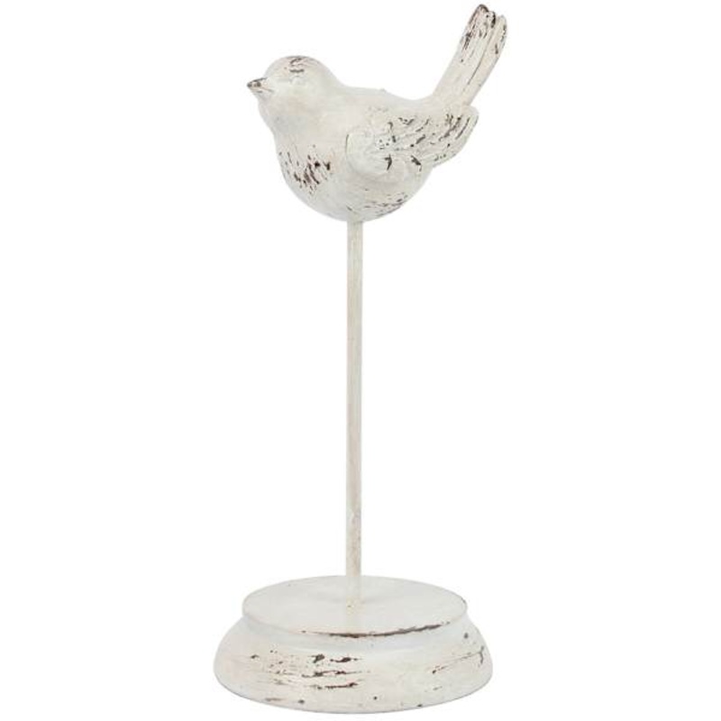 White Bird with Stand Figurine, 9.5″