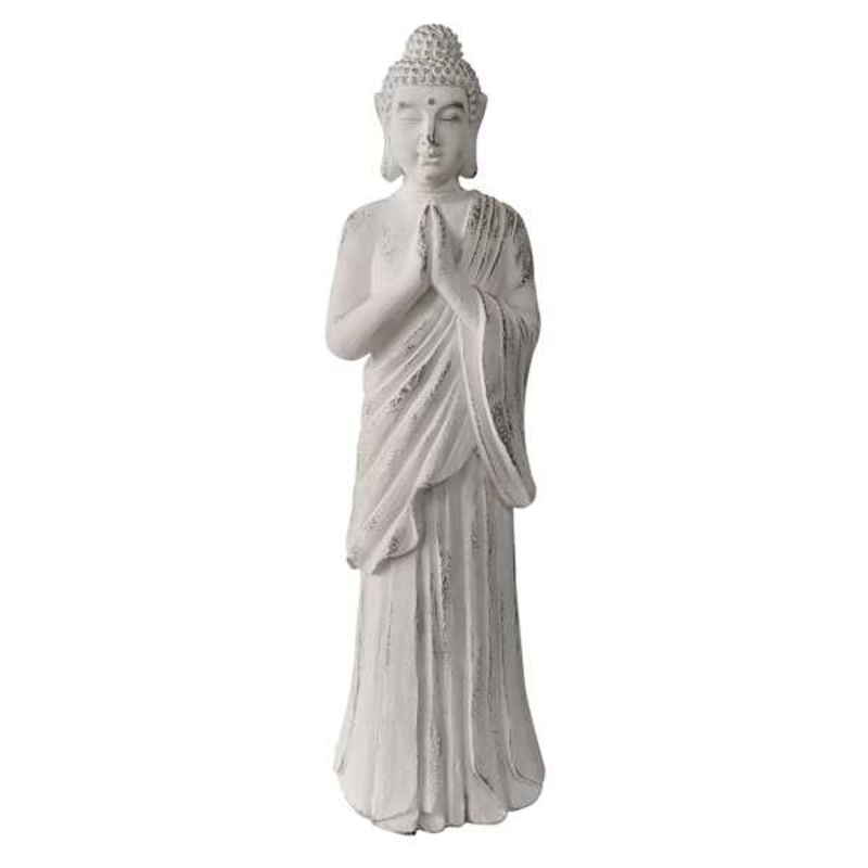 White Buddha Figurine, 30″