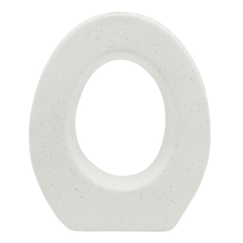 White Ceramic Decor, 2.8″