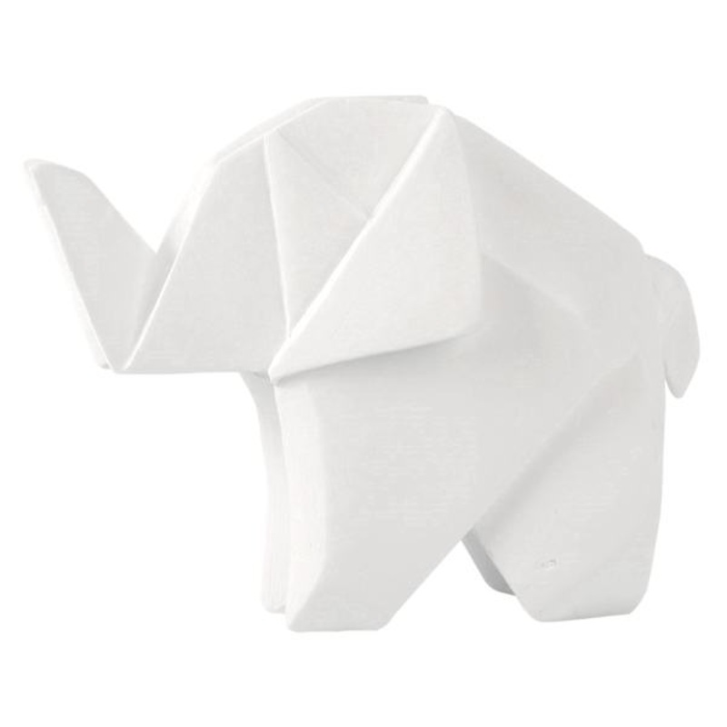 White Elephant Figurine, 6″