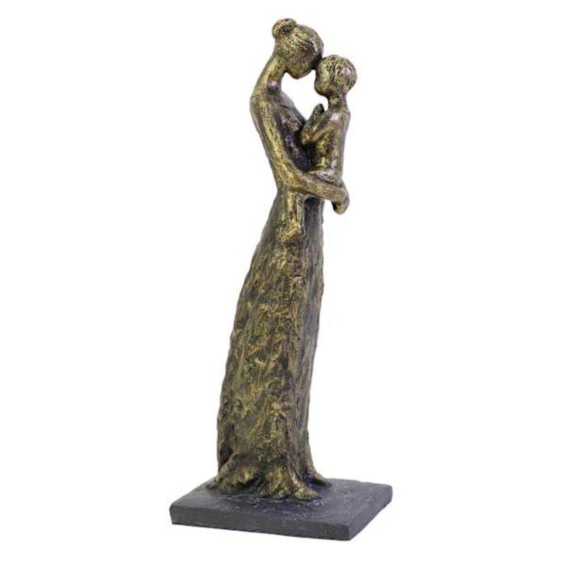 Woman Holding Child Figurine, 12.5″