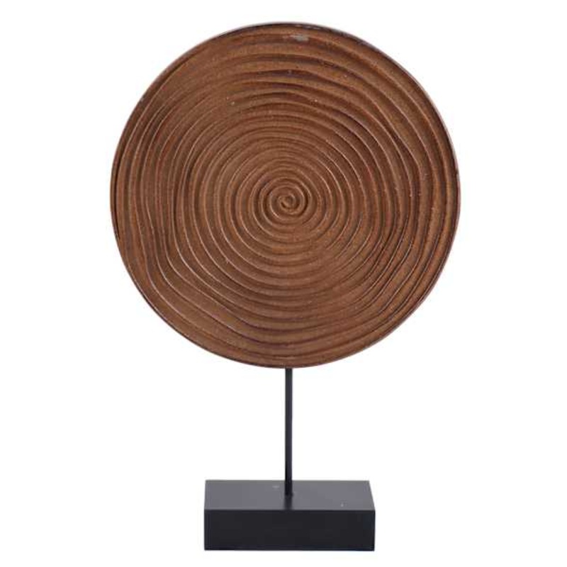 Wood Disk Tabletop Decor, 12″