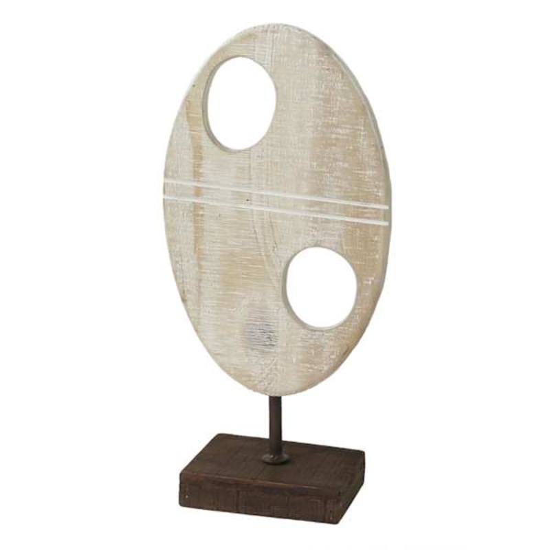 Wood & Metal Figurine, 15″