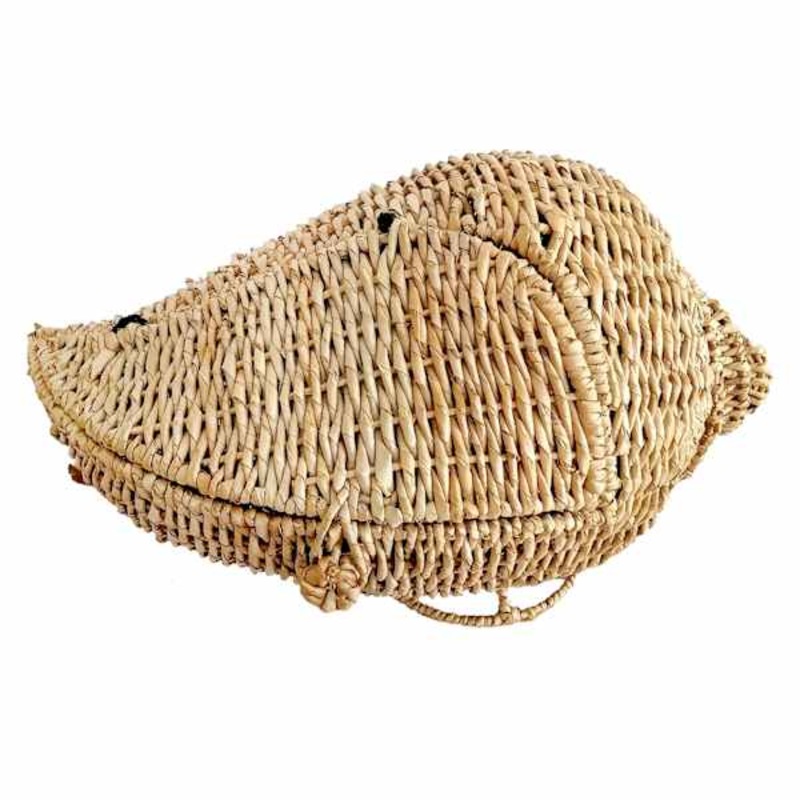 Woven Seashell Basket, 10.5″