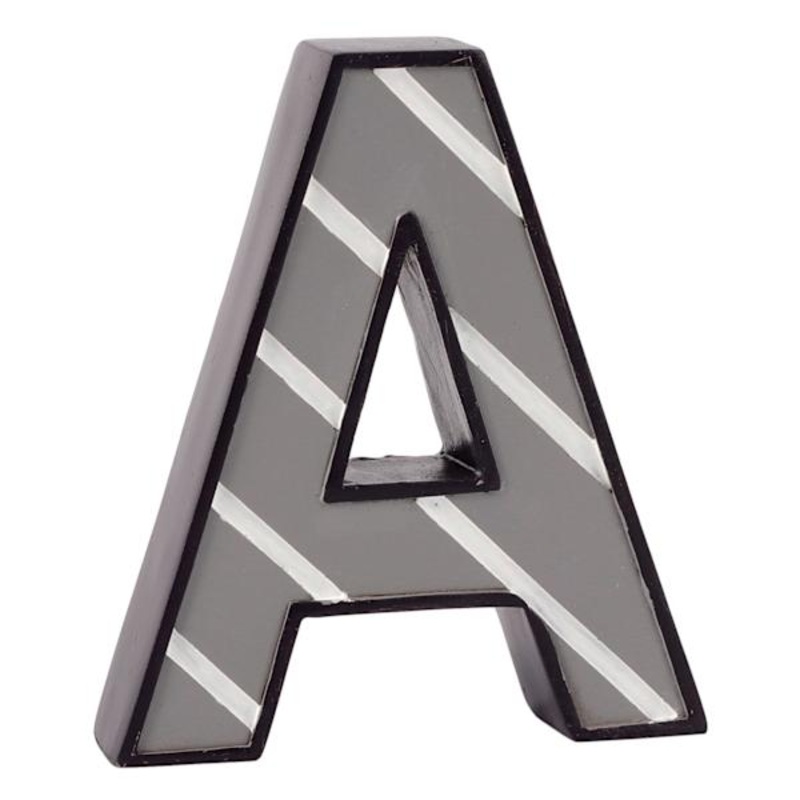 5″ Striped Monogram Letter, A