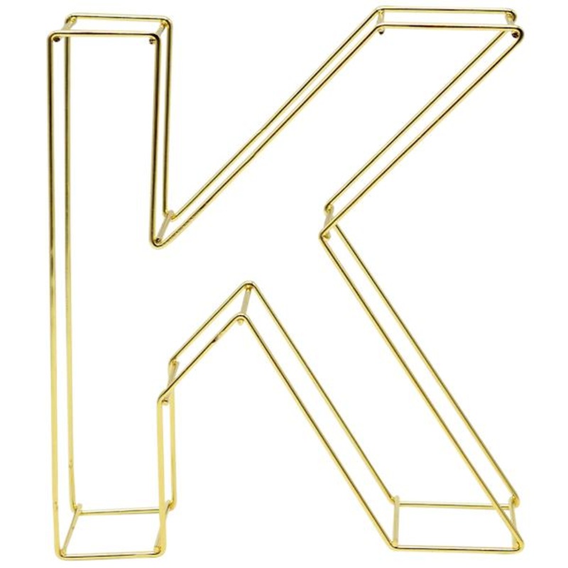 8in. Metal Monogram K