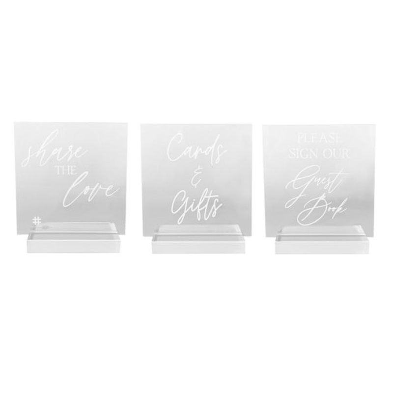 Acrylic Sign Set, 6×6