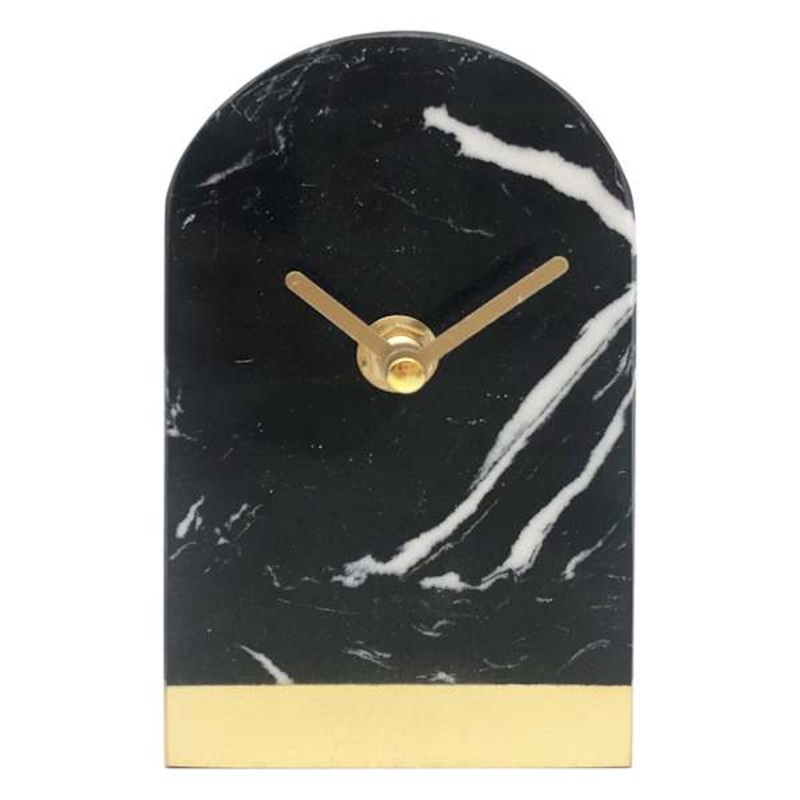 Black Marbled Clock, 3×5.3