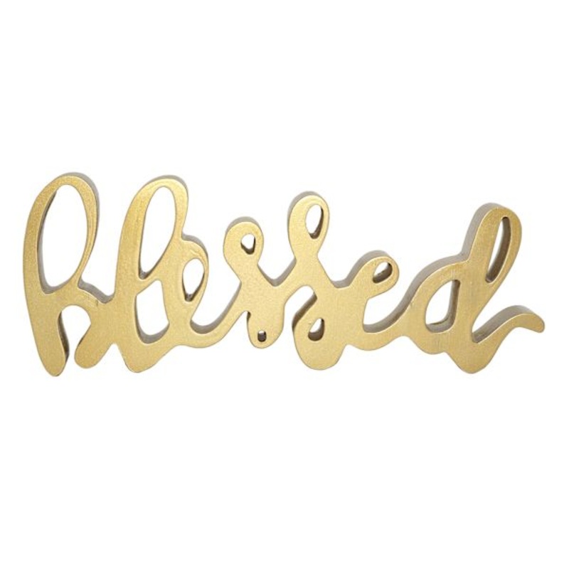 Blessed Cutout Table Sign, 12×5