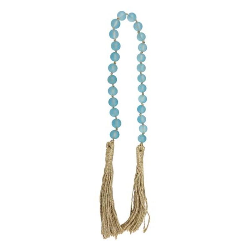 Blue Glass Bead Garland, 30″