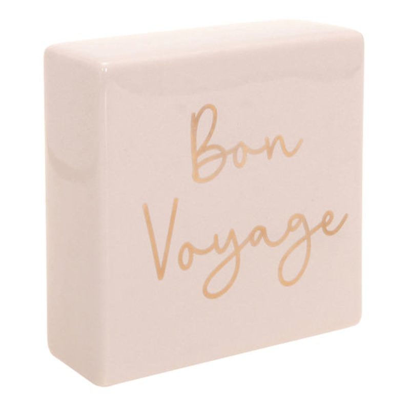 Bon Voyage Block Sign, 6″