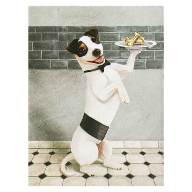 Bone Appetit Dog Art, 6×8