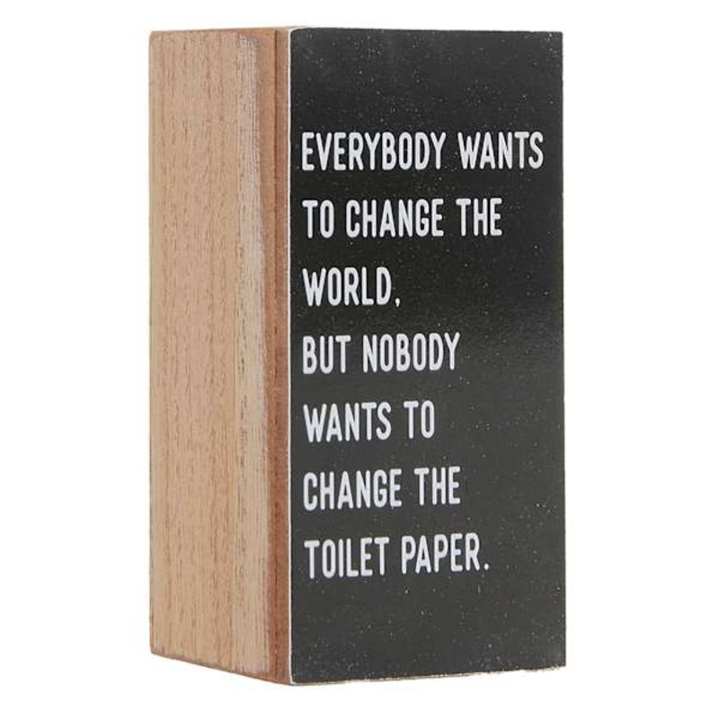 Change Toilet Paper Block, 3×5