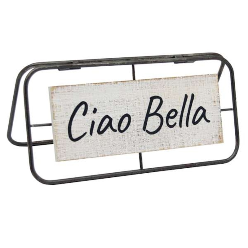 Ciao Bella Metal Table Sign, 10×5